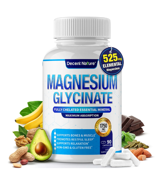 Decent Nature Magnesium Glycinate 525mg Capsules in Pakistan | 0335-8875990 |