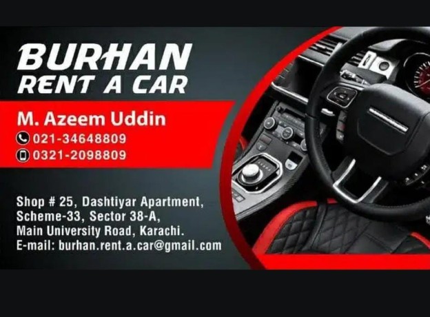 Car For Rent in Old Ravians Co-Operative Housing Society Karachi